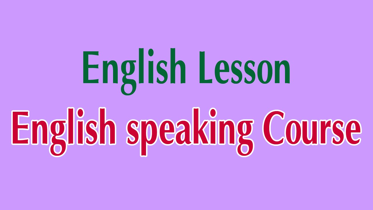 basic english speaking lessons pdf